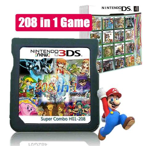 208 In 1 Game Card Cartridge Multicart For Nintendo Ds Nds Ndsl Ndsi