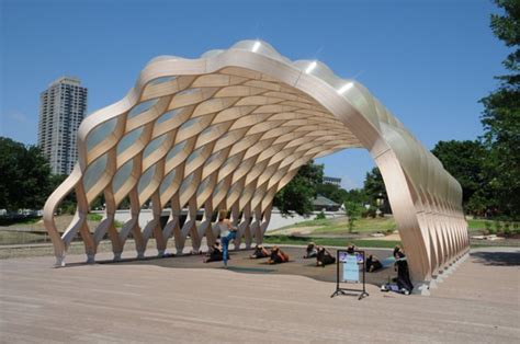 Studio Gangs Curvaceious Wood Pavilion At Chicagos Lincoln Park Zoo