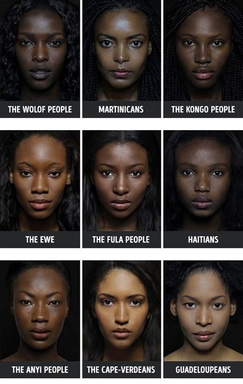 The Different Types Of Womens Faces Are Shown In This Image Including