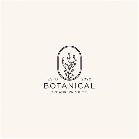 Premium Vector Botanical Logo Design Template