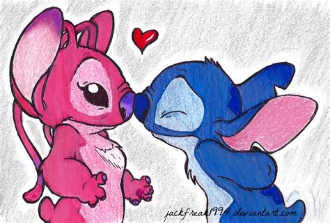 Stitch Stitch Novio Dibujos A Lapiz De Amor Asherpennnet