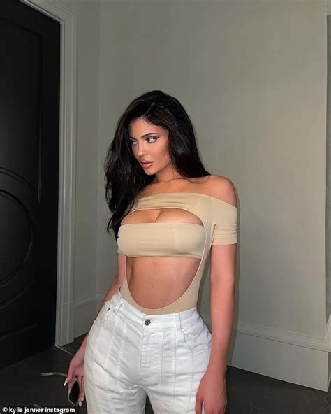 Kylie Jenner Shares Even More Snaps Of Herself In Racy Cut Out Bodysuit While Posing With Pals
