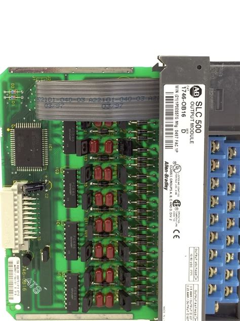 Allen Bradley Slc 500 1746 Ob16 Series D Output Module H279
