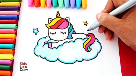 Arcoiris Dibujos De Unicornios Kawaii Para Colorear Para