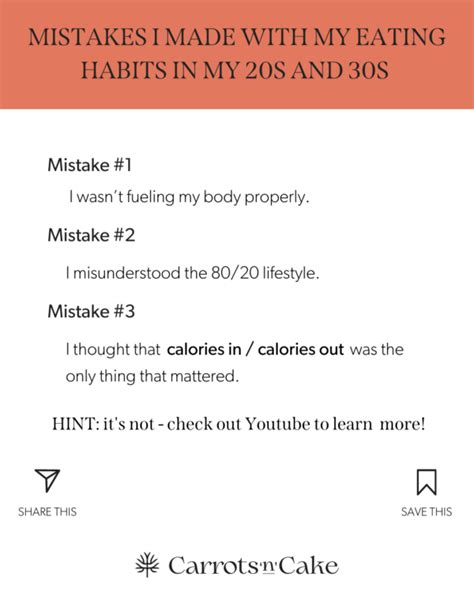 Errors I Made With My Consuming Habits In My 20s And 30s Tasty Made