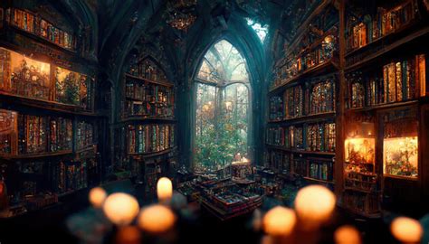 Fantasy Library Wallpaper
