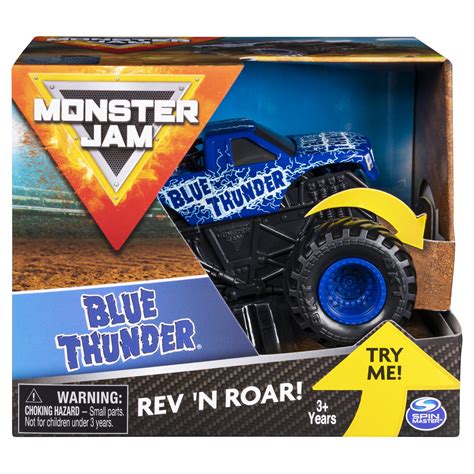 Monster Jam Official Blue Thunder Revn Roar Monster Truck 143 Scale