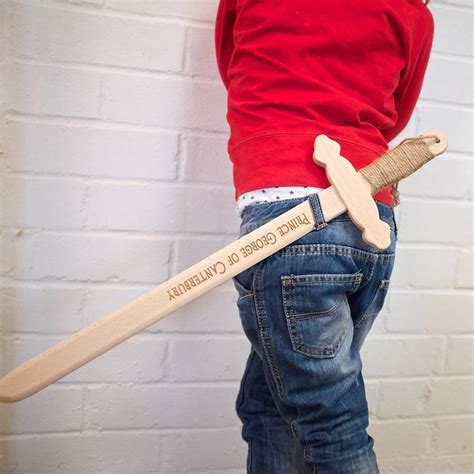 Personalised Wooden Toy Sword By Auntie Mims