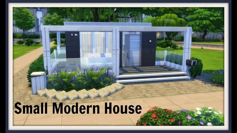 Sims 4 Speed Build Small Modern House Youtube