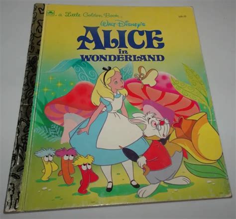 Vintage 1991 A Little Golden Book Walt Disneys Alice In Wonderland