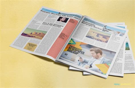 13 Photorealistic Newspapers And Advertising Mockups Zippypixels