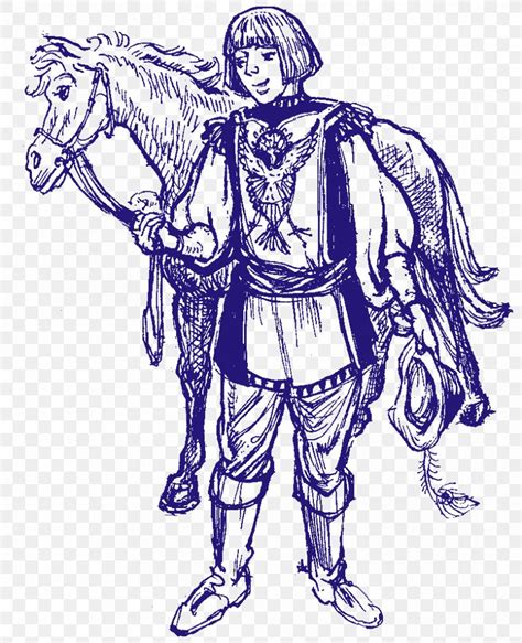 Middle Ages Squire Knight Drawing The Canterbury Tales Png 835x1028px