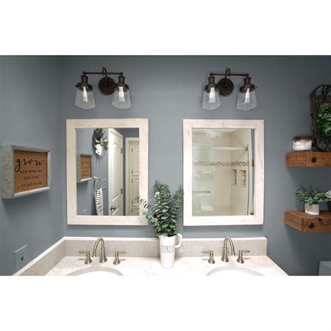 C $311.34 to c $448.88. Farmhouse Bathroom Vanity Mirror, 24x31 - Whitewash (Set ...