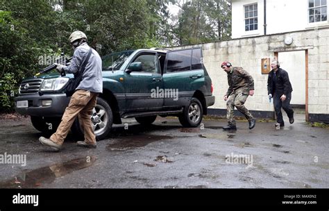 Members Close Protection Unit Royal Military Police Evacuate Hi Res