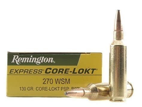 Remington Core Lokt 270 Winchester Short Mag Wsm Ammo 130 Grain