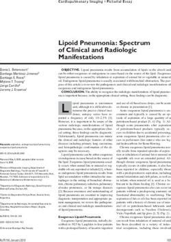 Lipoid Pneumonia Spectrum Of Clinical And Radiologic Manifestations