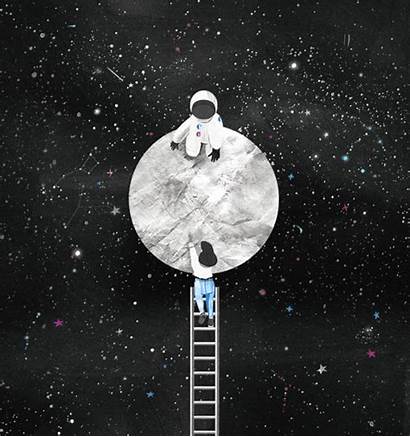 Moon Apollo Anniversary 50th Illustrations Series Behance