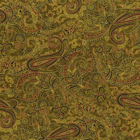 2447 002 Delhi Paisley Golden Fabric Rjr Fabrics