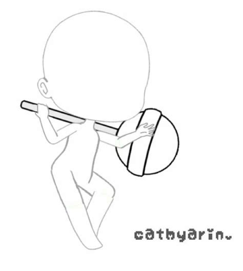 🍃gacha base cr to cathyarin instagram 🍃 desenho de poses base de desenho técnicas de