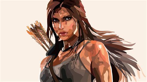 1920x1080 Lara Croft Tomb Raider Vector Art 4k Laptop Full HD 1080P HD ...