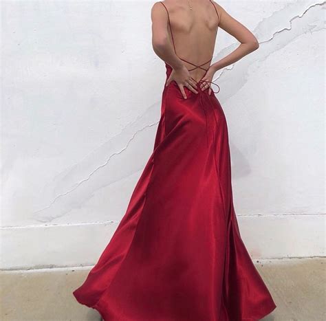 sexy sheath v neck spaghetti straps red satin long prom evening dresses with cross back