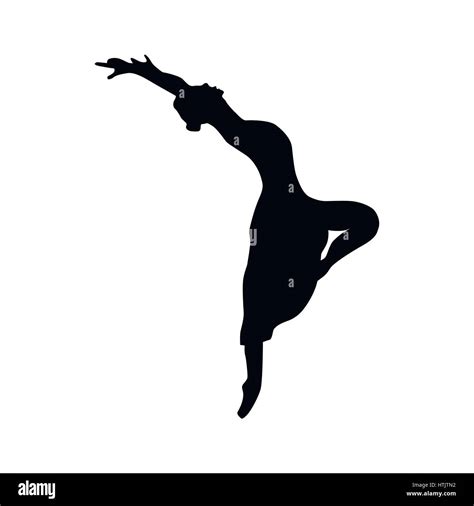 Ballerina Silhouette Black Stock Vector Image And Art Alamy