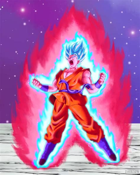 Goku Super Sayian Blue With Kaioken Wiki Anime Amino