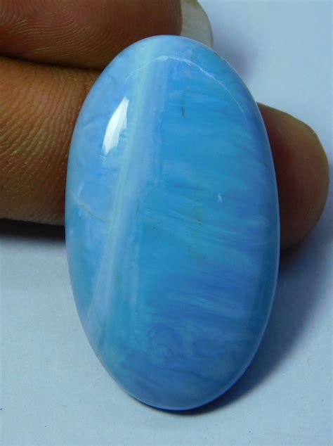 Naturel Blue Opal Gemstone Top Quality Blue Opal Cabochon Blue Etsy