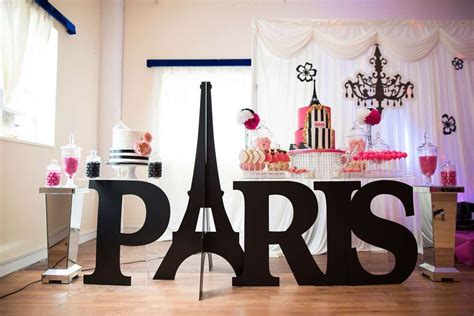 French Parisian Birthday Party Ideas Photo 33 Of 60 Paris Themed