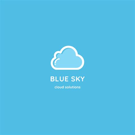 Blue Sky Logo By Connor On Dribbble