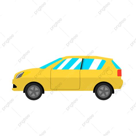 Yellow Race Car Clipart Png Images Cartoon Yellow Car Illustration