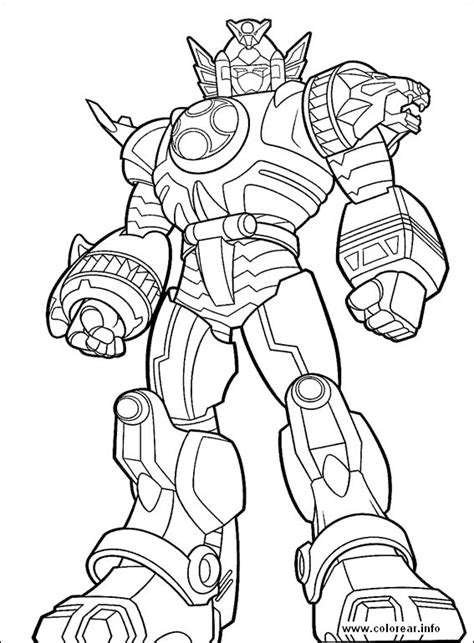 This drawing was made at internet users' disposal on 07 february 2106. online printable Power Rangers Megazord coloring pages ...