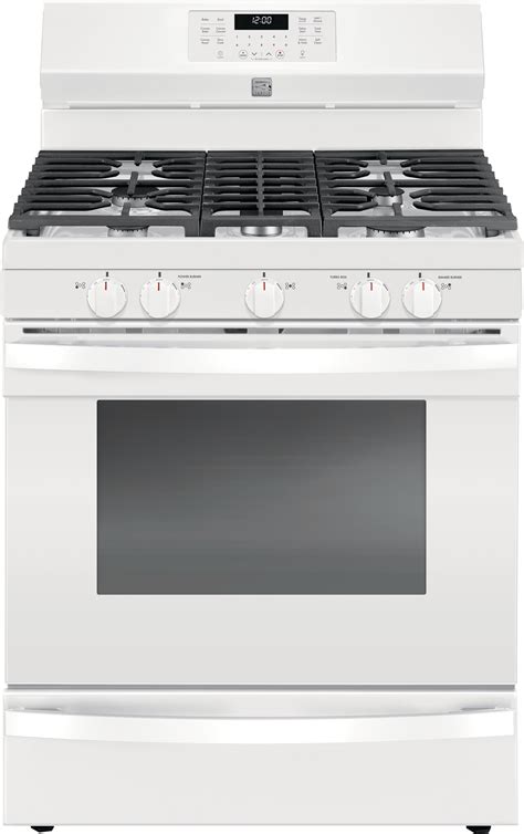 kenmore elite 74462 5 6 cu ft gas range with true convection white
