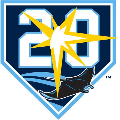 Tampa Bay Rays Logo Anniversary Logo American League Al Chris