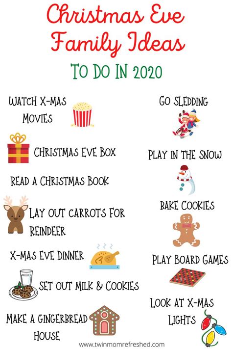 Christmas Eve Activities In 2020 Christmas Eve Traditions Christmas