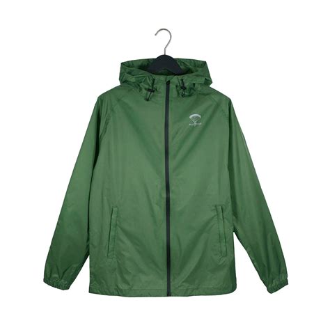 Full Zip Rain Jacket Hunter Green S Packmack Touch Of Modern