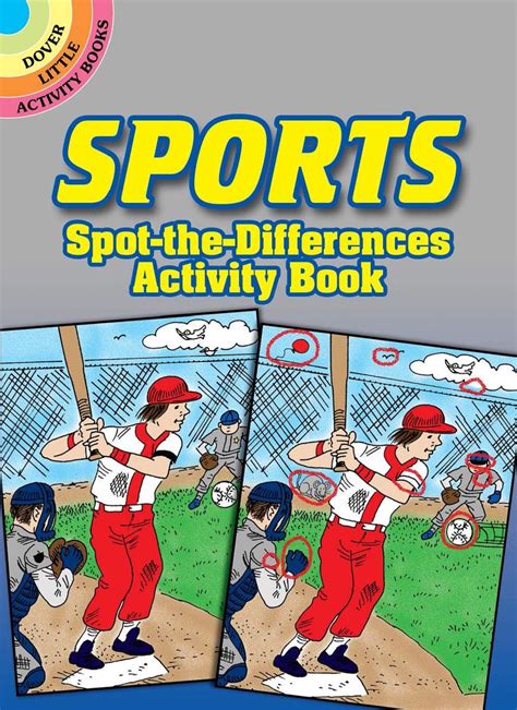 Sports Spot The Difference Activity Book Toy Sense