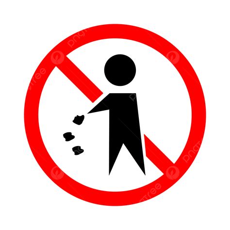 Gambar Orang Buang Sampah Sembarangan Kartun Png Litter Sign Symbol