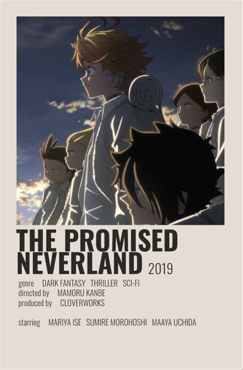 The Promised Neverland Anime Printables Movie Posters Minimalist