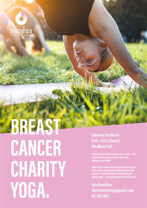 Breast Cancer Charity Yoga Event Calendar Breast Cancer Foundation Nz