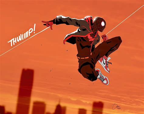 Spiderman Jump 4k Art