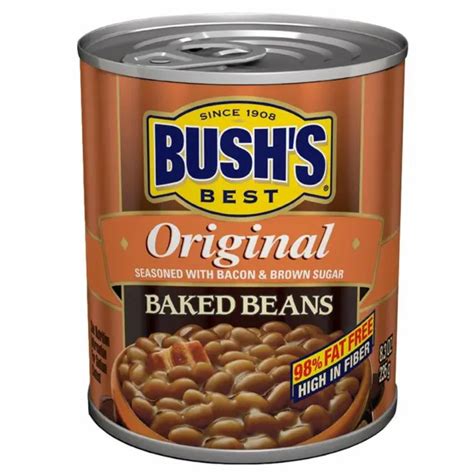 BUSH S BEST BAKED Beans Original Seasoned With Bacon Brown Sugar Oz PicClick