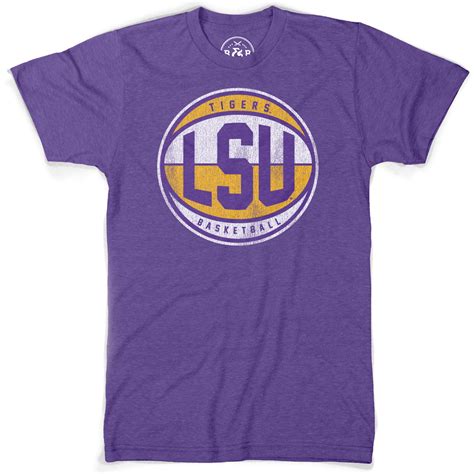 Lsu Tigers Retro Brand Dunking Tiger Basketball Long Sleeve Tri Blend — Bengals And Bandits