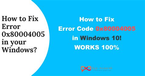 Error 0x80004005 3 Quick Ways To Solve Your Unspecified Error