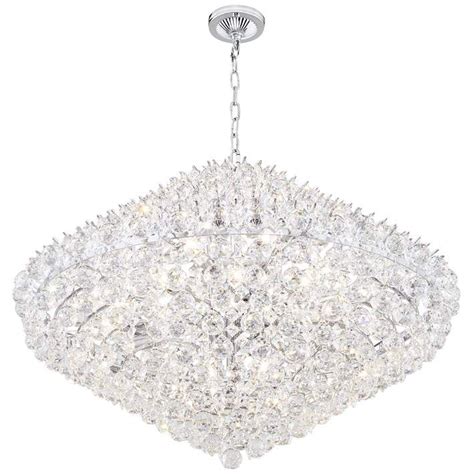 A Large Chandelier With Crystal Drops Hanging From The Ceiling