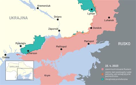 23 Dubna 2023 Mapa Bojů Na Ukrajině Aktuálněcz