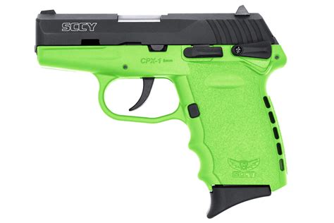 Sccy Cpx 1 9mm Pistol With Lime Green Frame Sportsmans Outdoor