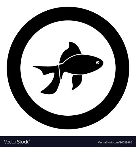 Fish Icon Black