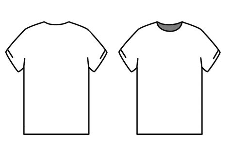 Blank T Shirt Outline Template