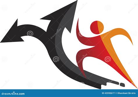 Way To Aim Logo Stock Vector Illustration Of Double 43590677